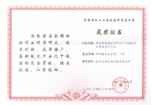 Science and Technology Award of China National Textile and Apparel Council